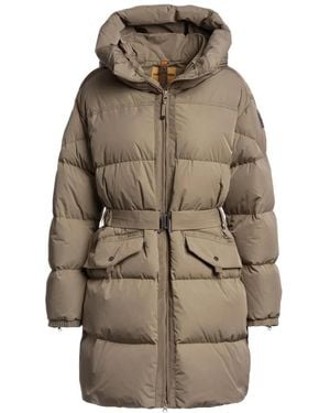 Parajumpers Rosehall Belted Puffer Coat - Natural