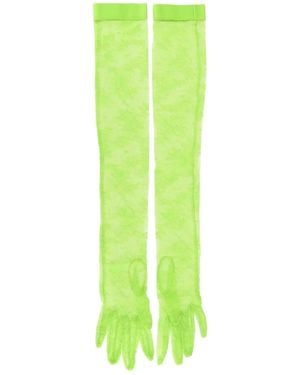 Gianvito Rossi Lace Gloves - Green