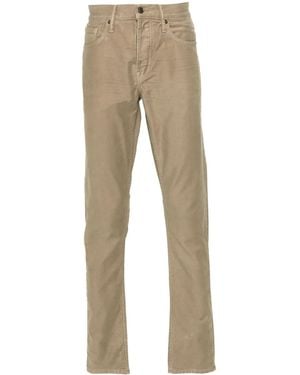 Tom Ford Mid-Rise Slim-Fit Trousers - Natural