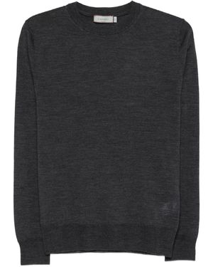Canali T-Shirt mit rundem Ausschnitt - Schwarz