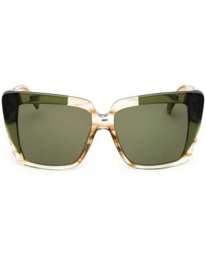 Ferragamo Oversized Square-Frame Sunglasses - Green
