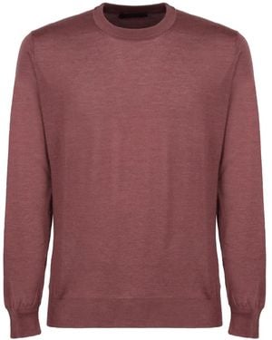 Slowear Crewneck Knitwear - Red