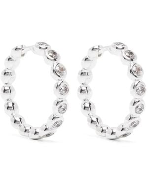 Missoma Tennis Classic Hoop Earrings - White