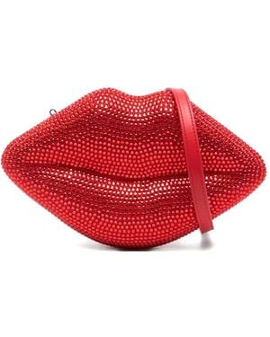 Simon Miller Crystal-Embellished Clutch Bag - Red