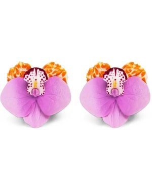 Jennifer Behr Orchidia Earrings - Purple