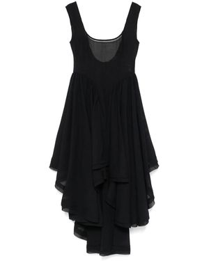Elena Velez Ruffled Cocktail Dress - Black