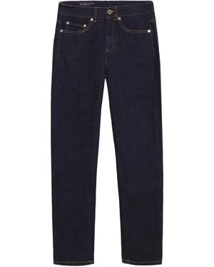 Brooks Brothers 5-Pocket Button Straight-Leg Jeans - Blue