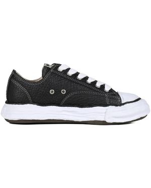 Maison Mihara Yasuhiro Peterson Textured Lace-Up Trainers - Black