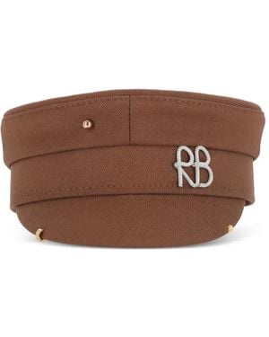 Ruslan Baginskiy Cappello Curvo Con Decorazione - Marrone
