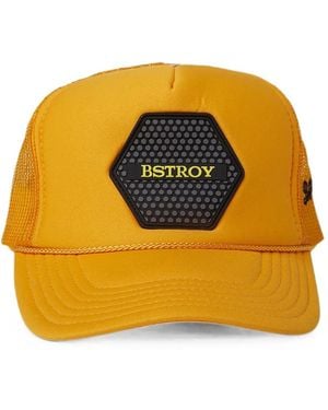 Bstroy Logo-Patch Hat - Orange