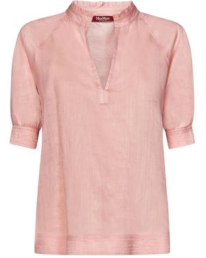 Max Mara パフスリーブ ブラウス - ピンク