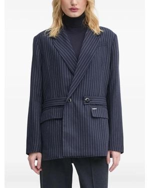 G-Star Blazer Doppiopetto Gessato - Blu