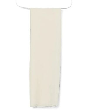 Faliero Sarti Sequin-Embellished Frayed Scarf - White
