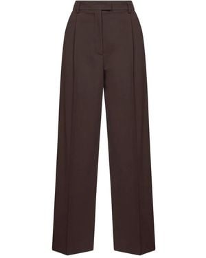 Blanca Vita Pantalon À Plis - Marron