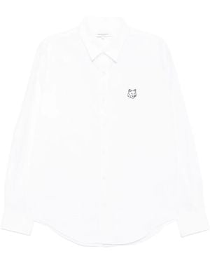 Maison Kitsuné コントアーフォックスヘッド スケートシャツ - ホワイト