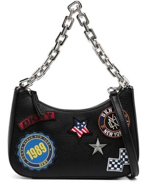 DKNY Medium 1989 capsule demi crossbody - Schwarz