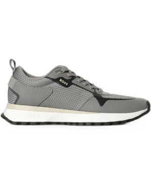 BOSS Mesh-Panelled Sneakers - White