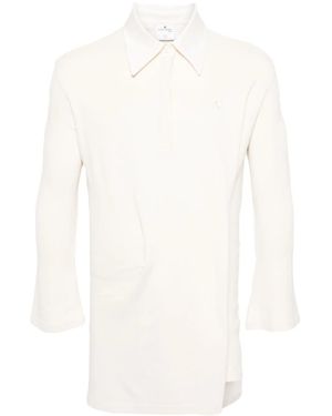 Courreges Twist Cotton Polo Mini Dress - Women's - Cotton/polyamide - White
