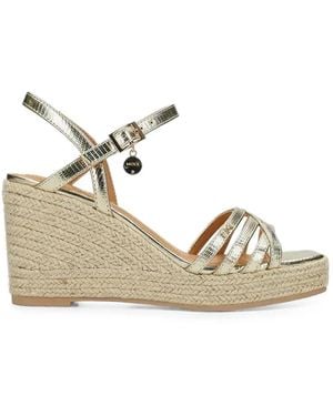Mexx Strappy Wedge Espadrilles - Natural