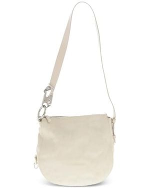 Burberry Carabiner-Detail Shoulder Bag - White
