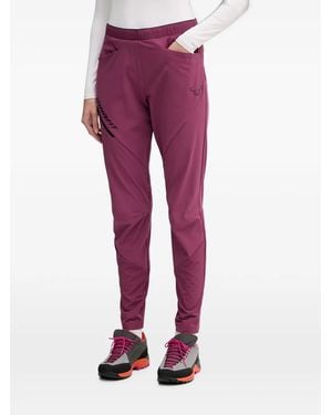 Dynafit Logo-Print Panelled Track Pants - Red