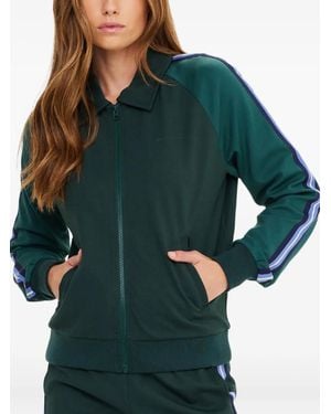 The Upside Maneki Pari Striped Zip Jacket - Green