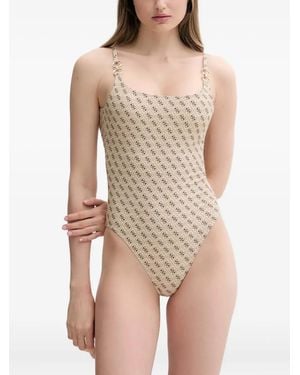Guess 4G Logo Swimsuit - Natural