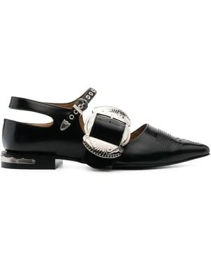 Toga Buckle-Detail Pumps - Black