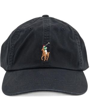 Polo Ralph Lauren Polo Pony-Embroidery Baseball Cap - Blue