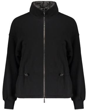 Moorer Zip-Up Drawstring Jacket - Black