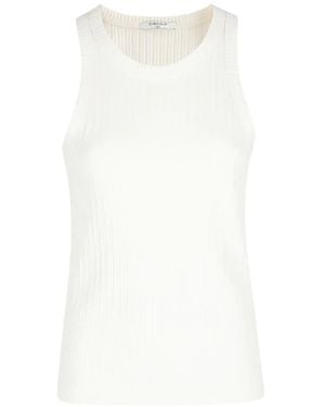 Circolo 1901 Ribbed Top - White