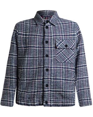 Etro Jacquard Check Jacket - Blue