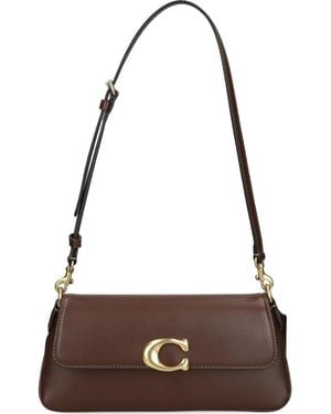 COACH Jet Leather Shoulder Bag - Brown