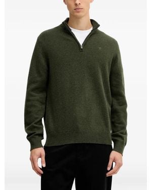 Hackett Pull À Logo Brodé - Vert