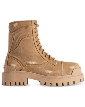 Balenciaga Strike L20 combat boots - Natur