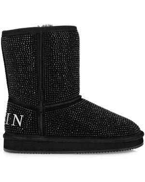 Philipp Plein ビジュートリム ブーツ - ブラック