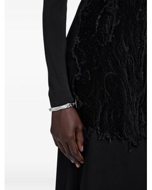 Maison Margiela Pulsera De Cadena Pequeña - Negro