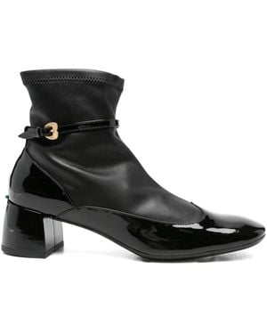A.Bocca Buckle-strap Boots - Black