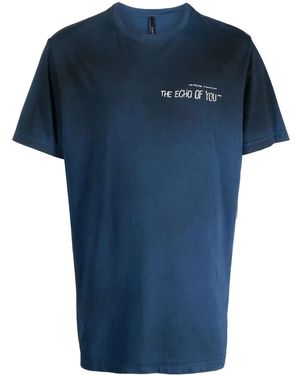 ISO.POETISM グラフィック タイダイ Tシャツ - ブルー