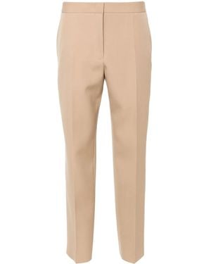 Jil Sander Tapered Cropped Trousers - Natural