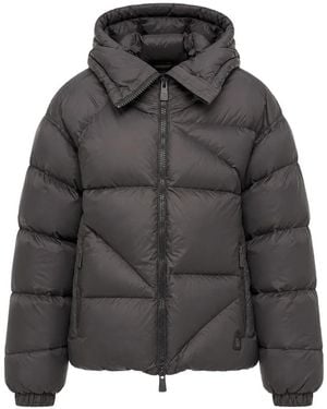Bacon Gesteppte New Double Kapuzenjacke - Schwarz