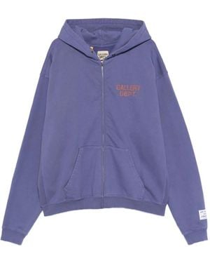 GALLERY DEPT. 90's Logo-Print Hoodie - Purple
