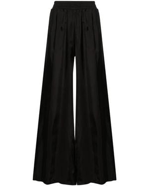 Fabiana Filippi Wide-Leg Trousers With Elegant Draping - Black