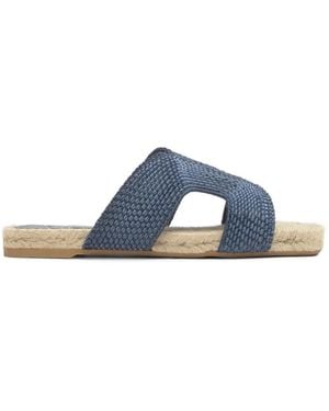 Castañer Pura/298 Woven-Strap Espadrille Sandals - Blue