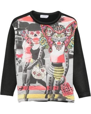 The Artistylist Skull Graphic-Print Sweatshirt - Red