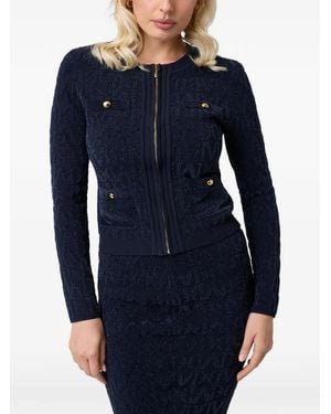 Guess Marciano Zipped Cardigan - Blue