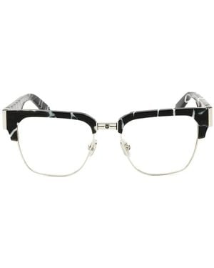 Philipp Plein Marbled-Effect Glasses - White