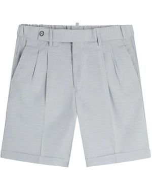 Gazzarrini x Michele Franzese Pleat-Detail Shorts - Gray
