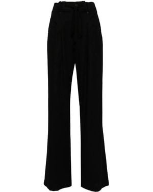 Goen.J Flared High Waist Broek - Zwart