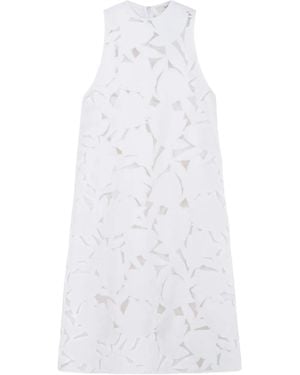 Tibi Abito Midi Smanicato Adelle - Bianco